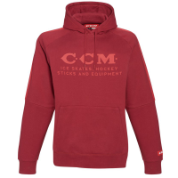F4758 CCM HERITAGE LOGO HOODED FLEECE Carnelian Red