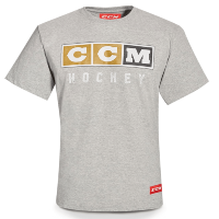 T4852 CCM VINTAGE LOGO TEE Athletic Grey