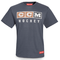 T4852 CCM VINTAGE LOGO TEE French Navy