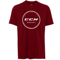 ACADEMY SS TECH TEE BURGUNDY