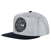 C4756 CCM HERITAGE FLAT BRIM SNAP BACK CAP Athletic Grey